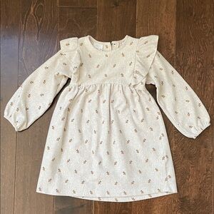 Zara Floral Cream Kids Dress